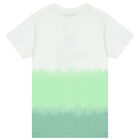 Boys White & Green Logo T-Shirt, 2, hi-res