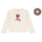 Girls Ivory Macarons Long Sleeve Top Set, 1, hi-res