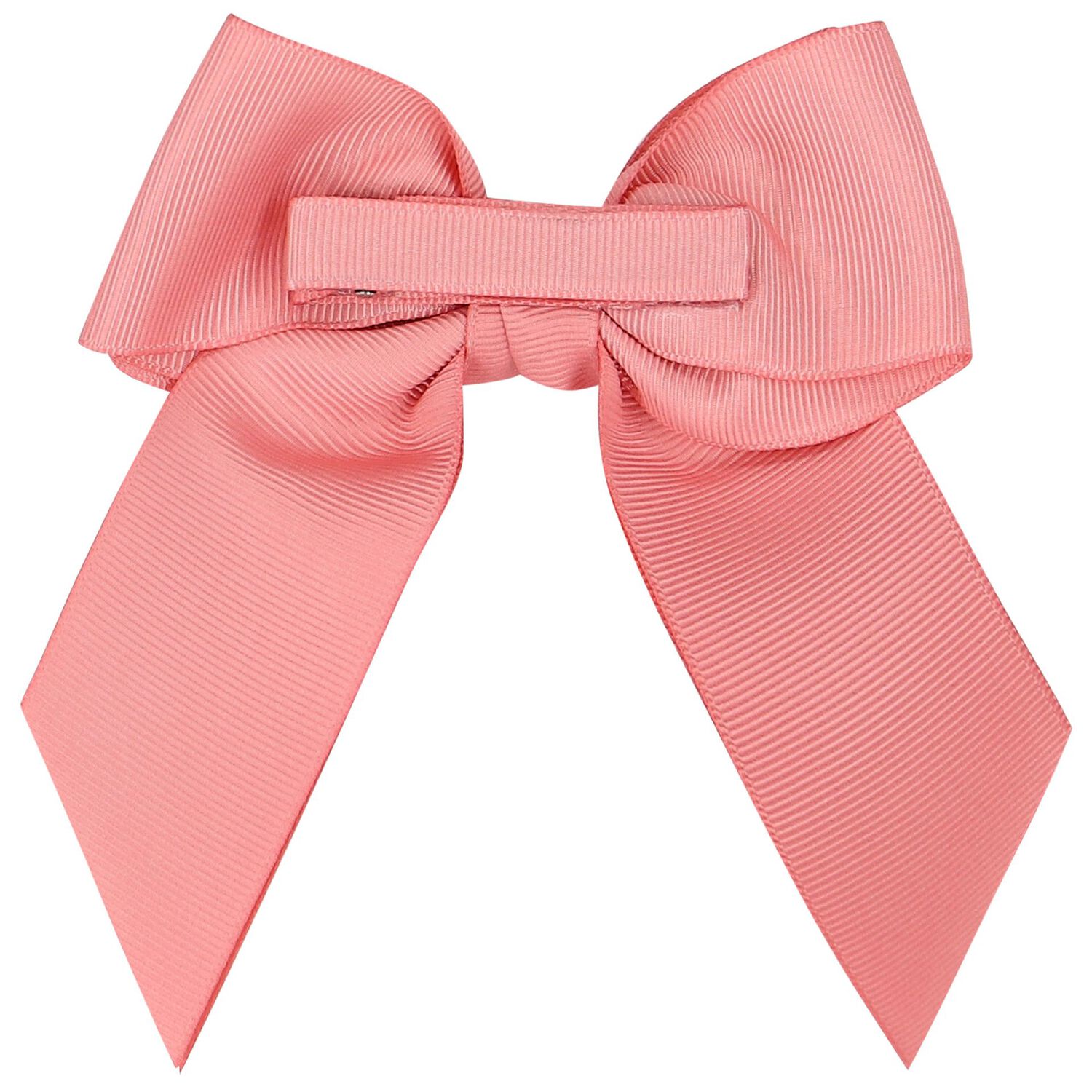 Girls Pink Bow Hairclip, 1, hi-res