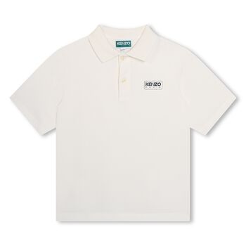 Boys Ivory Logo Polo Shirt