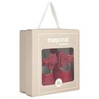 حذاء بنات ما قبل المشي بفيونكه باللون الاحمر , 2, hi-res