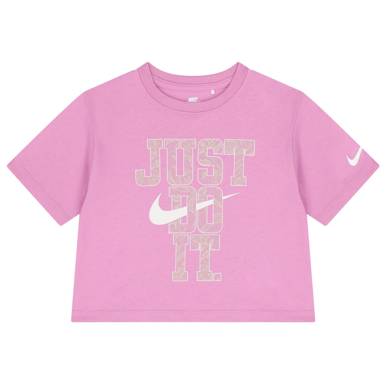 Girls Pink Logo Shorts Set, 1, hi-res