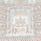 White & Blue Nutcracker Baby Carré Swaddle & Bib Gift Set, 1, hi-res