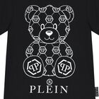 Boys Black Logo Teddy Bear T-Shirt, 1, hi-res