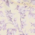 مايوه بنات بطبعة الزهور باللون العاجي والأرجواني, 1, hi-res