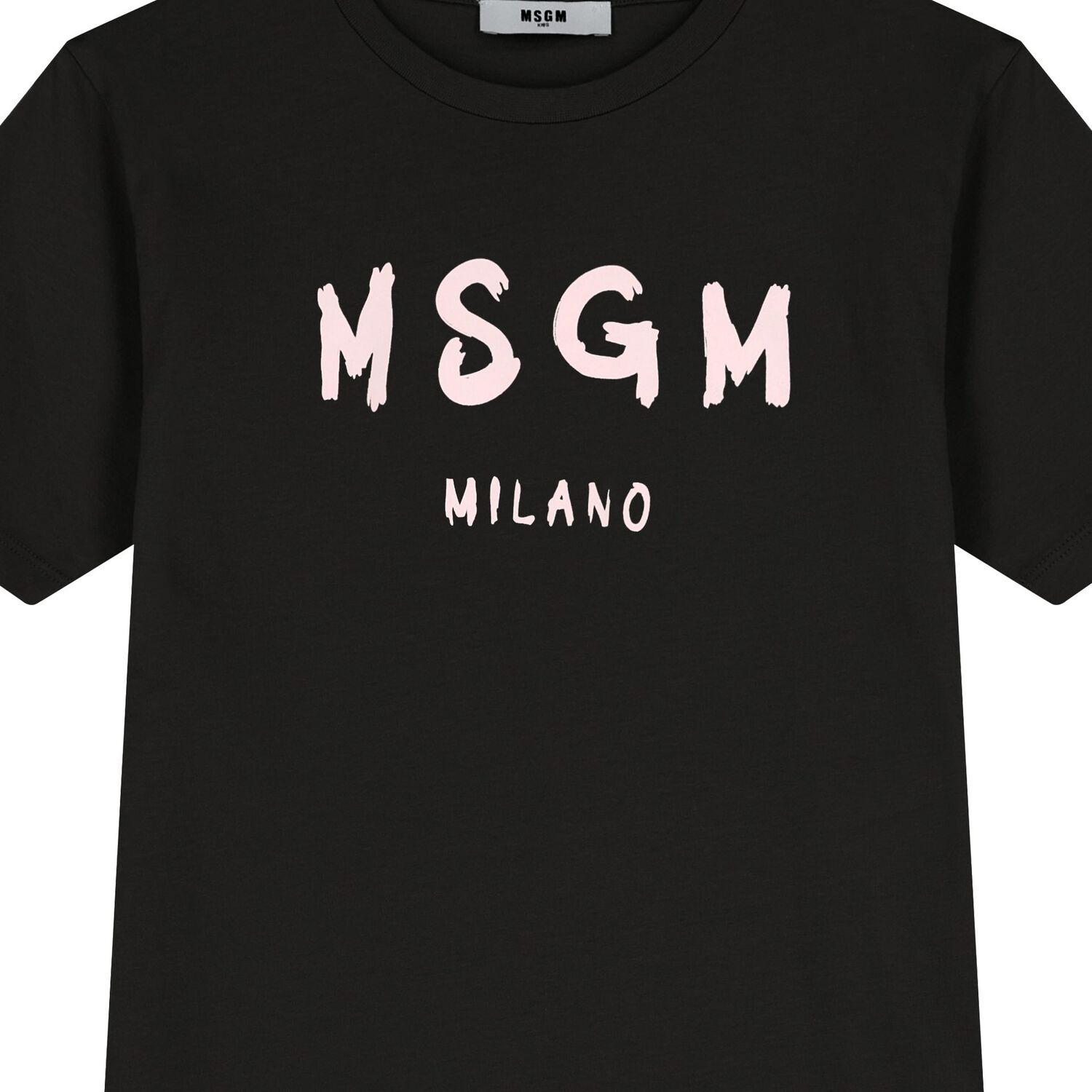 فستان بنات بالشعار باللون الاسود , 1, hi-res