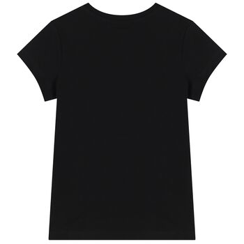 Girls Black Logo T-Shirt