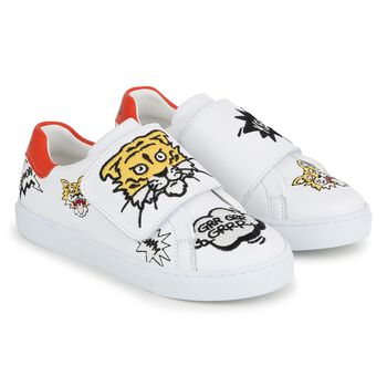 Ivory Tiger Logo Trainers