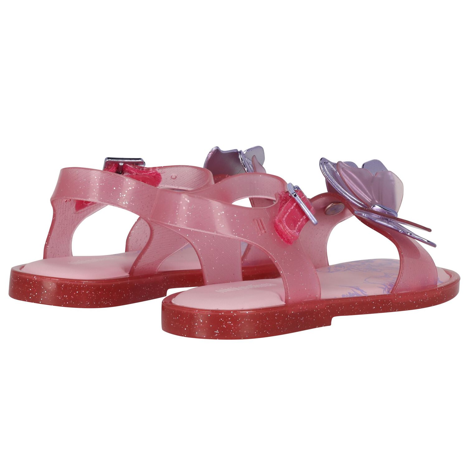 Younger Girls Pink Butterfly Sandals, 2, hi-res