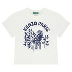 تيشيرت بشعار النمر باللون العاجي, 1, hi-res