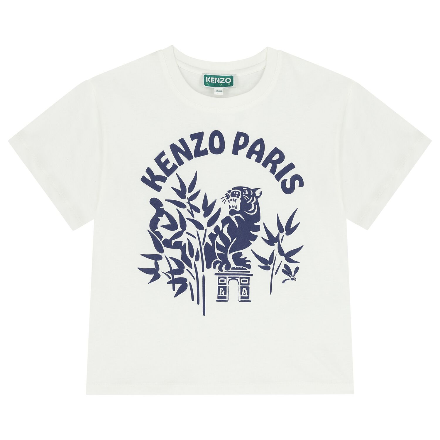 تيشيرت بشعار النمر باللون العاجي, 1, hi-res