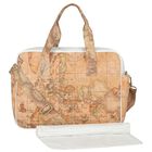 Beige & White Geo Map Baby Changing Bag, 1, hi-res