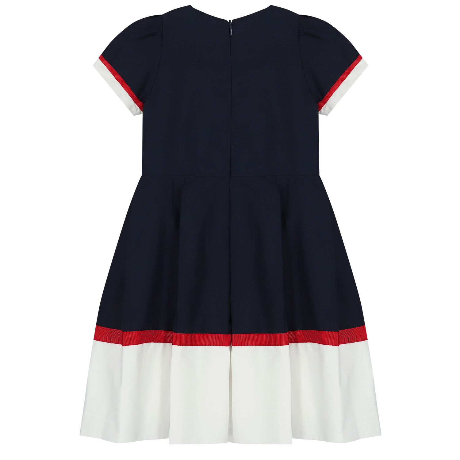 Girls Navy Blue Dress, 1, hi-res