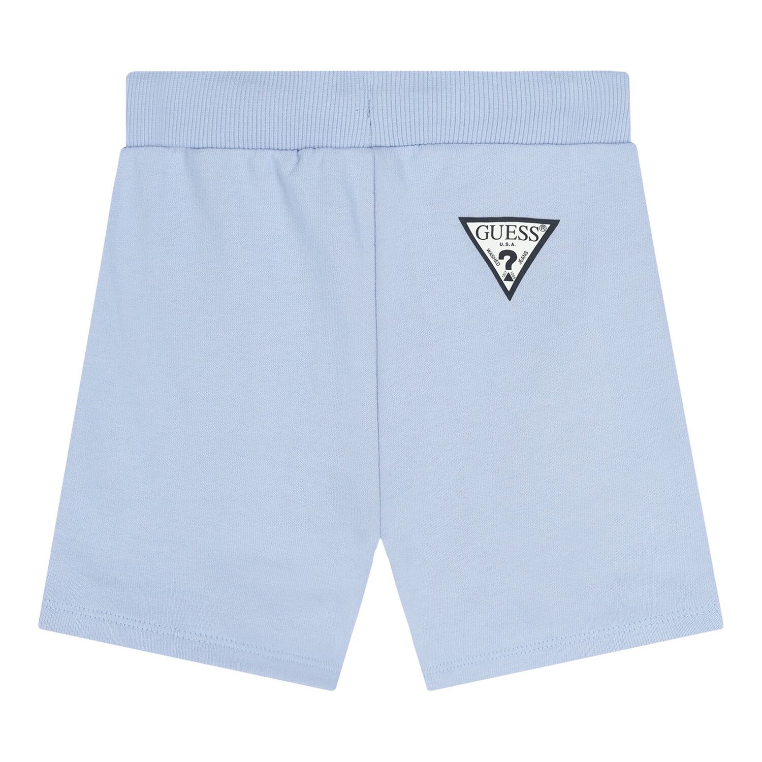Baby Boys Blue & White Logo Shorts Set, 1, hi-res