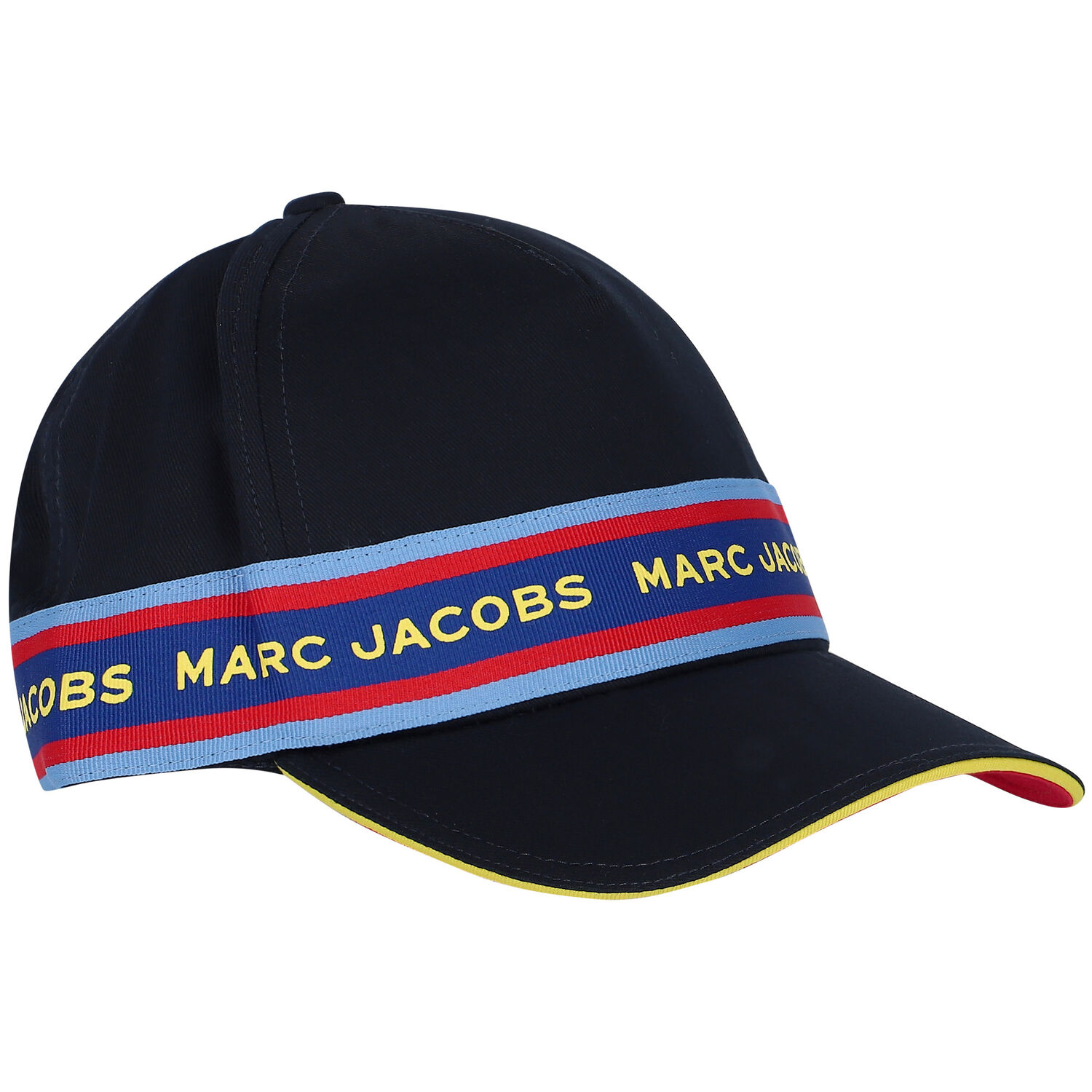 Boys Navy Blue Logo Cap, 1, hi-res