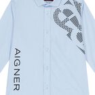 Boys Blue Logo Shirt, 1, hi-res