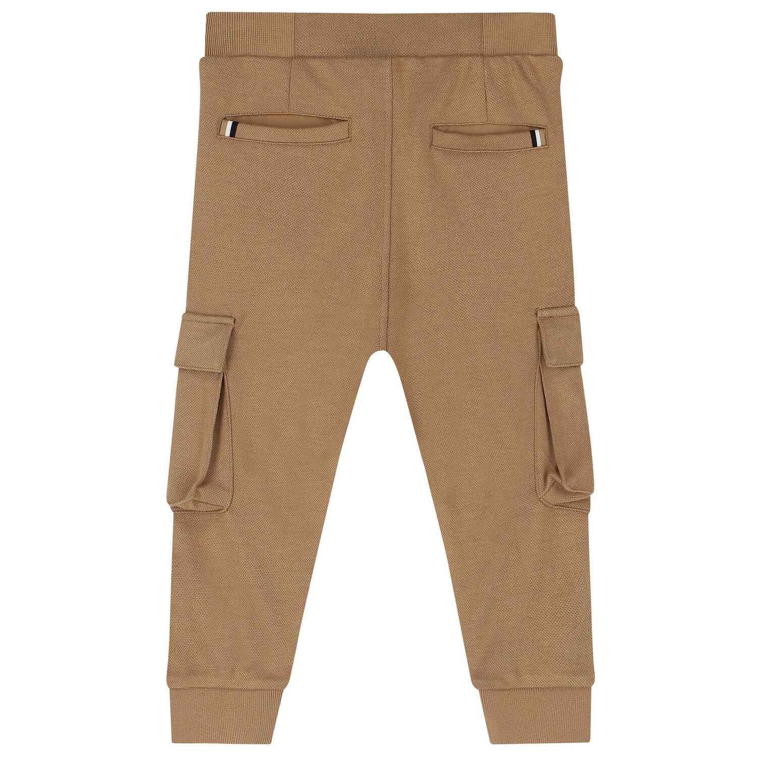 Younger Boys Beige Logo Trousers, 1, hi-res image number null
