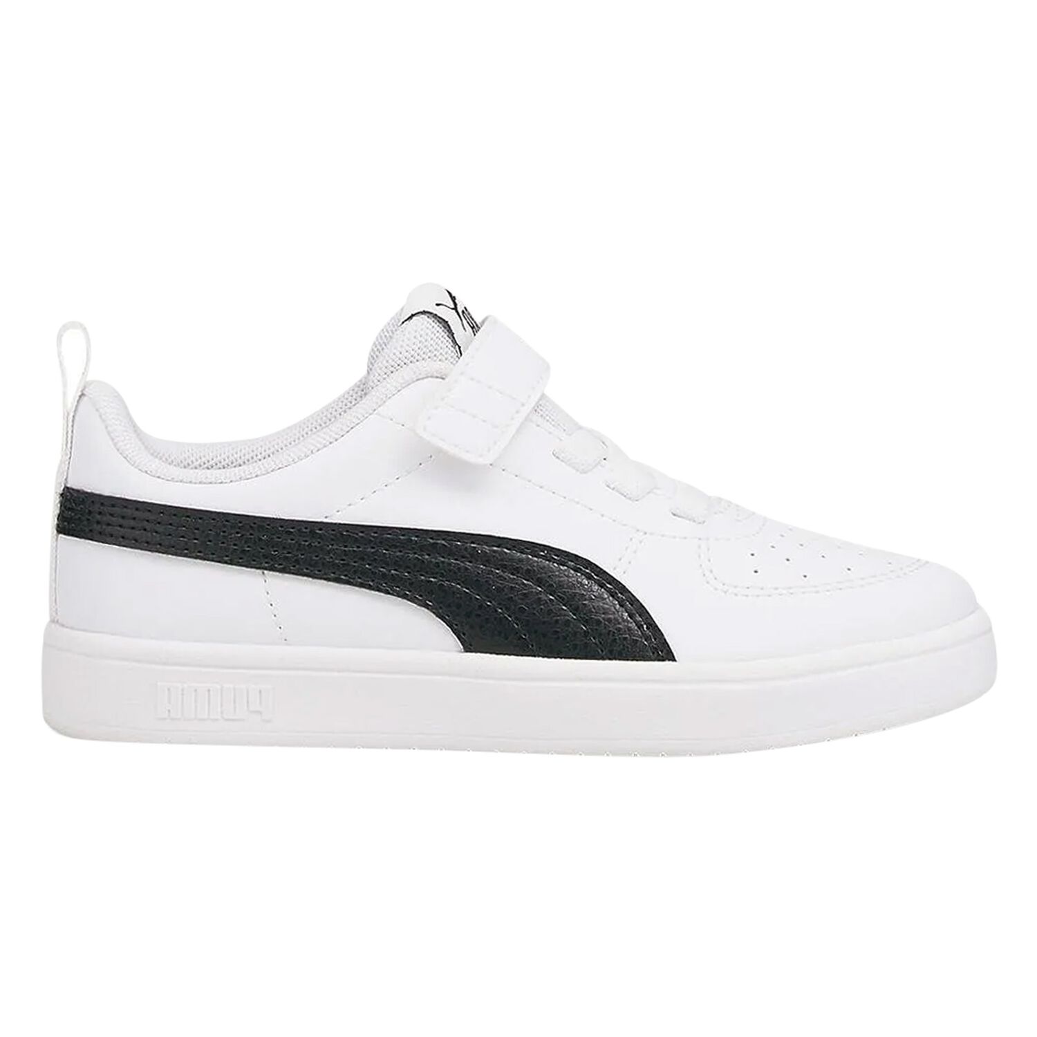 White & Black Rickie Velcro Trainers, 1, hi-res