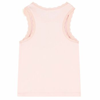 Girls Pink Sleeveless Top