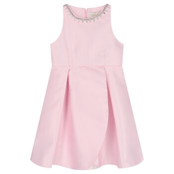 Girls Pink Sleeveless Dress