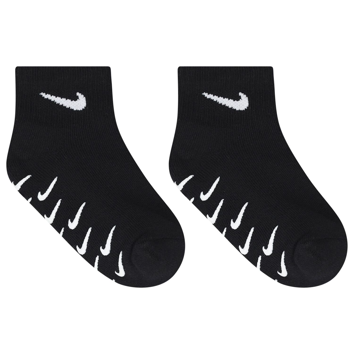 White & Black Logo Socks ( 3-Pack ), 1, hi-res