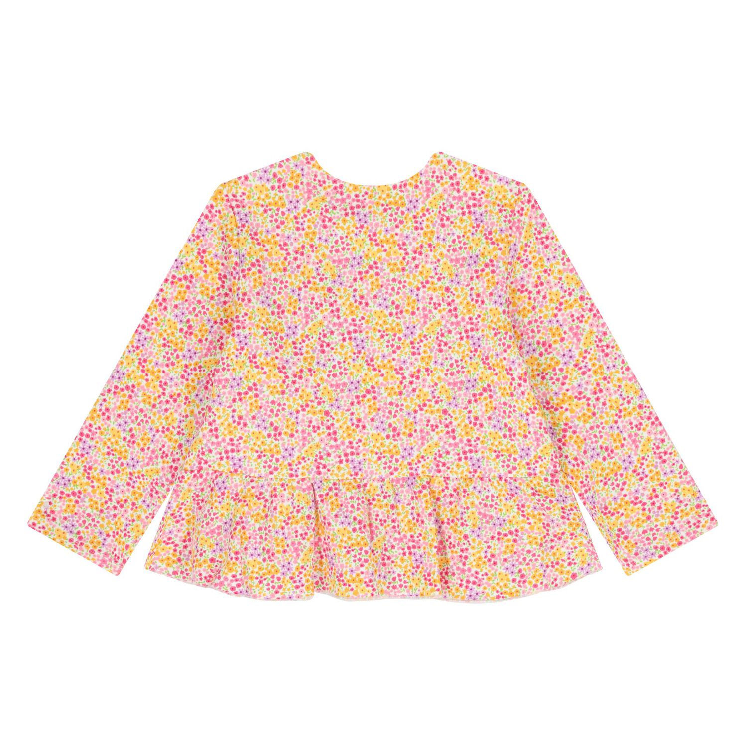 (طقم ليجنز للبنات الصغيرات مزين بالزهور  باللون الابيض والوردي ( 3 قطع, 1, hi-res