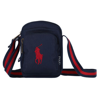 Boys Navy Logo Crossbody Bag