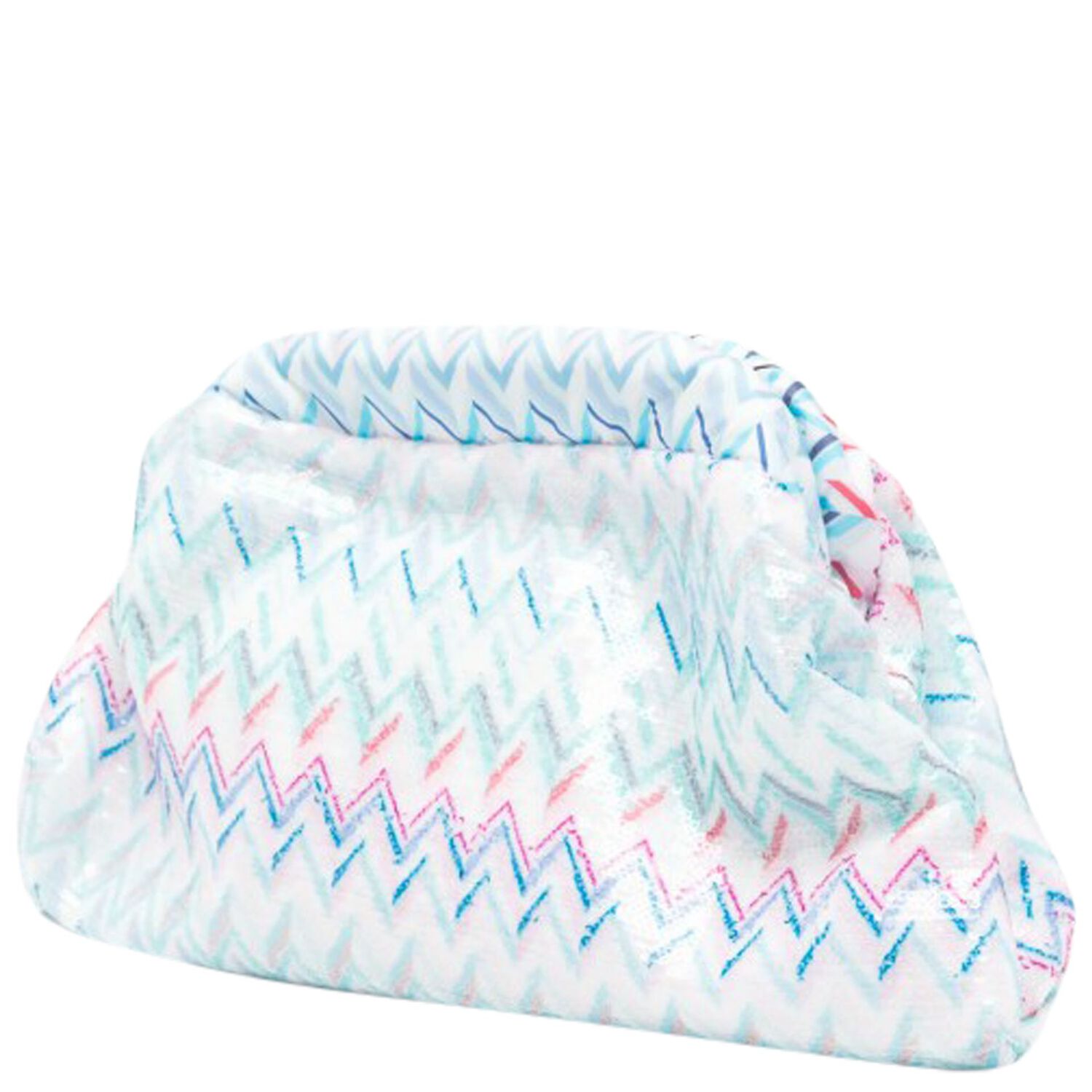 حقيبة مزينة بشعار متعرج باللونين الازرق و الابيض للبنات , 2, hi-res