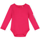 Baby Girls Pink & Blue Dungaree Set, 1, hi-res