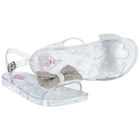 Girls Bow Jelly Sandals, 1, hi-res