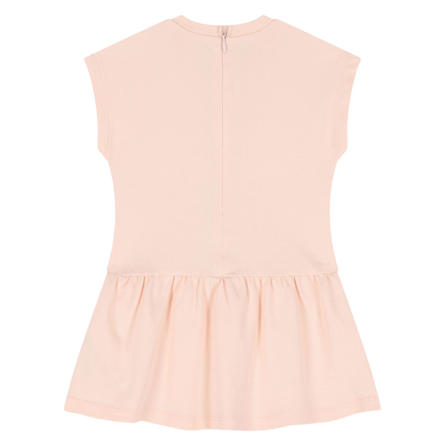 Younger Girls Pink Logo Dress, 1, hi-res