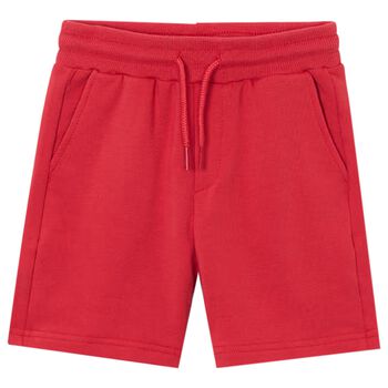 Boys Red Logo Shorts