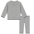 Baby Boys Grey Logo Tracksuit, 1, hi-res