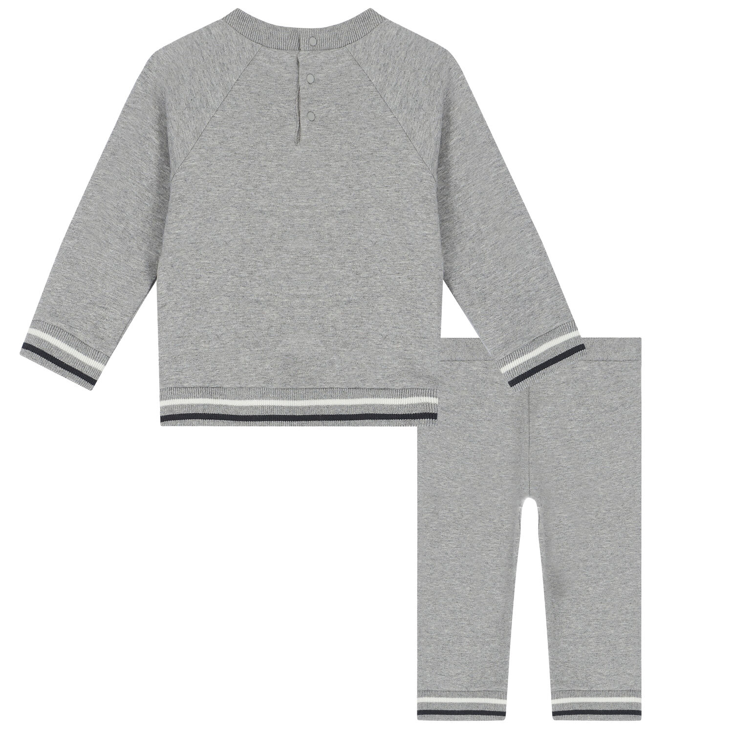 Baby Boys Grey Logo Tracksuit, 1, hi-res image number null