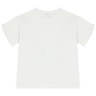 طقم ليجنز من الجينز مزين بقلوب للبنات باللون الابيض والازرق   , 1, hi-res