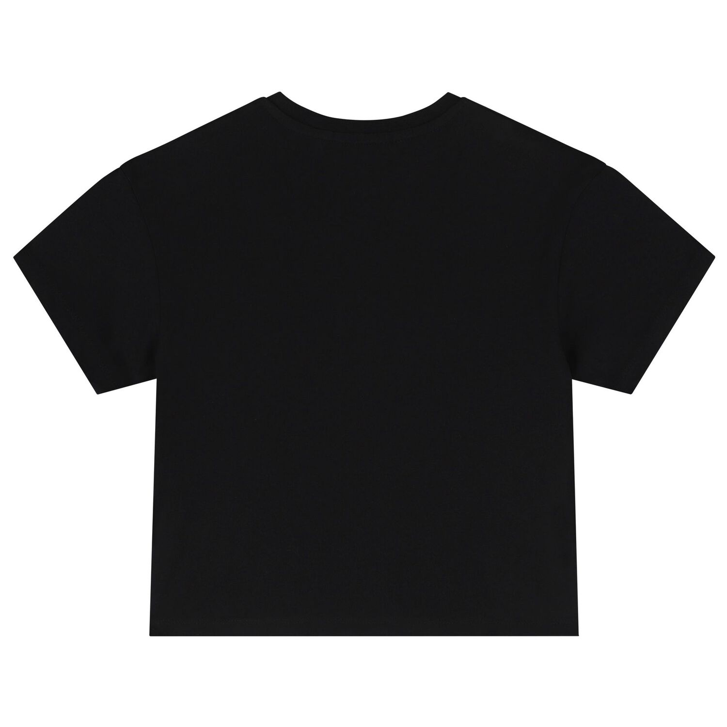 Girls Black Logo T-Shirt, 1, hi-res