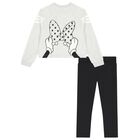 Girls Grey & Black Minnie Mouse Disney Leggings Set, 1, hi-res