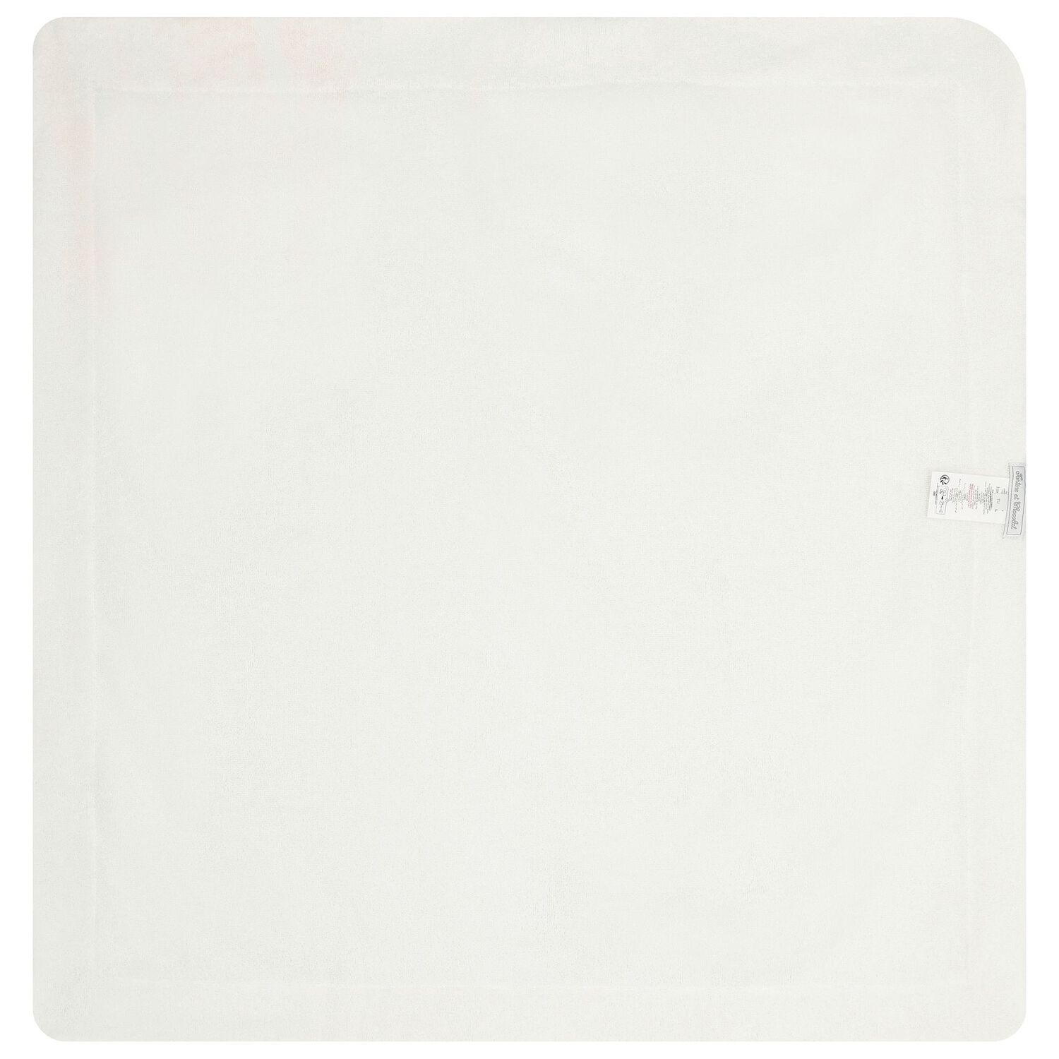 Baby Girls Ivory & Pink Toile De Jouy Hooded Towel, 3, hi-res