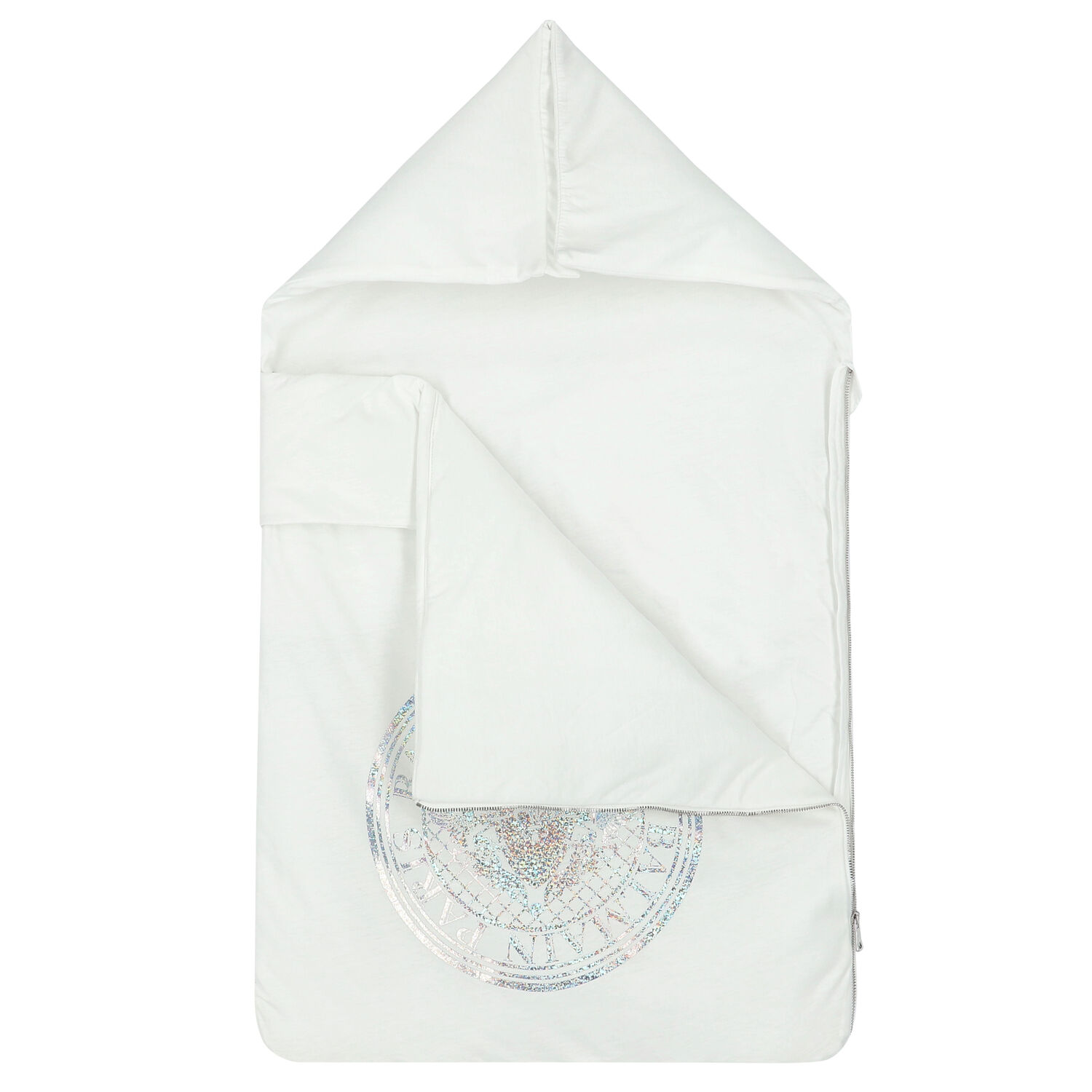 مدس بالشعار باللون الابيض, 1, hi-res