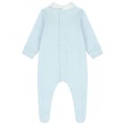 Baby Boys Blue & White Babygrow Set, 1, hi-res