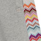 Girls Grey Zigzag Glittery Trousers, 1, hi-res