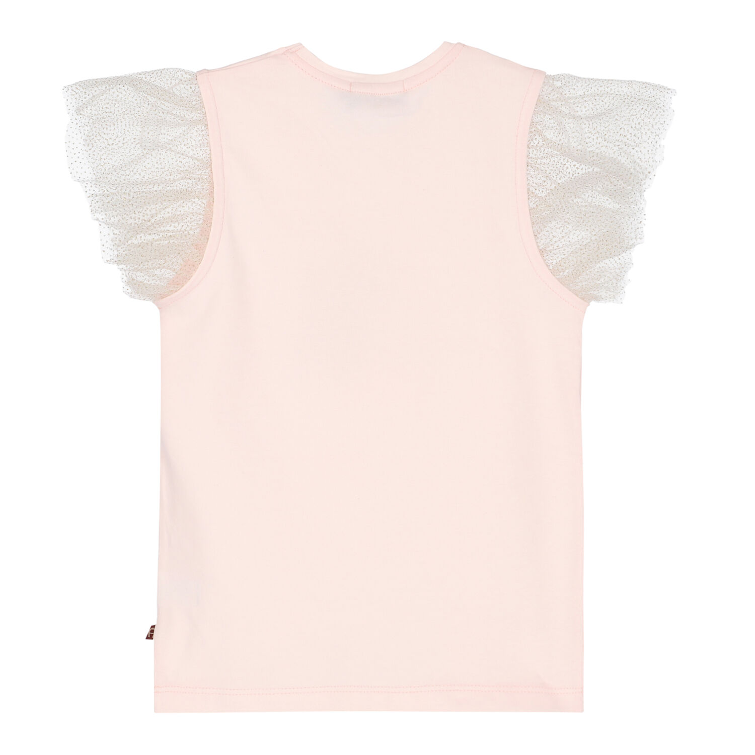 Girls Pink Tulle Logo Top, 2, hi-res image number null