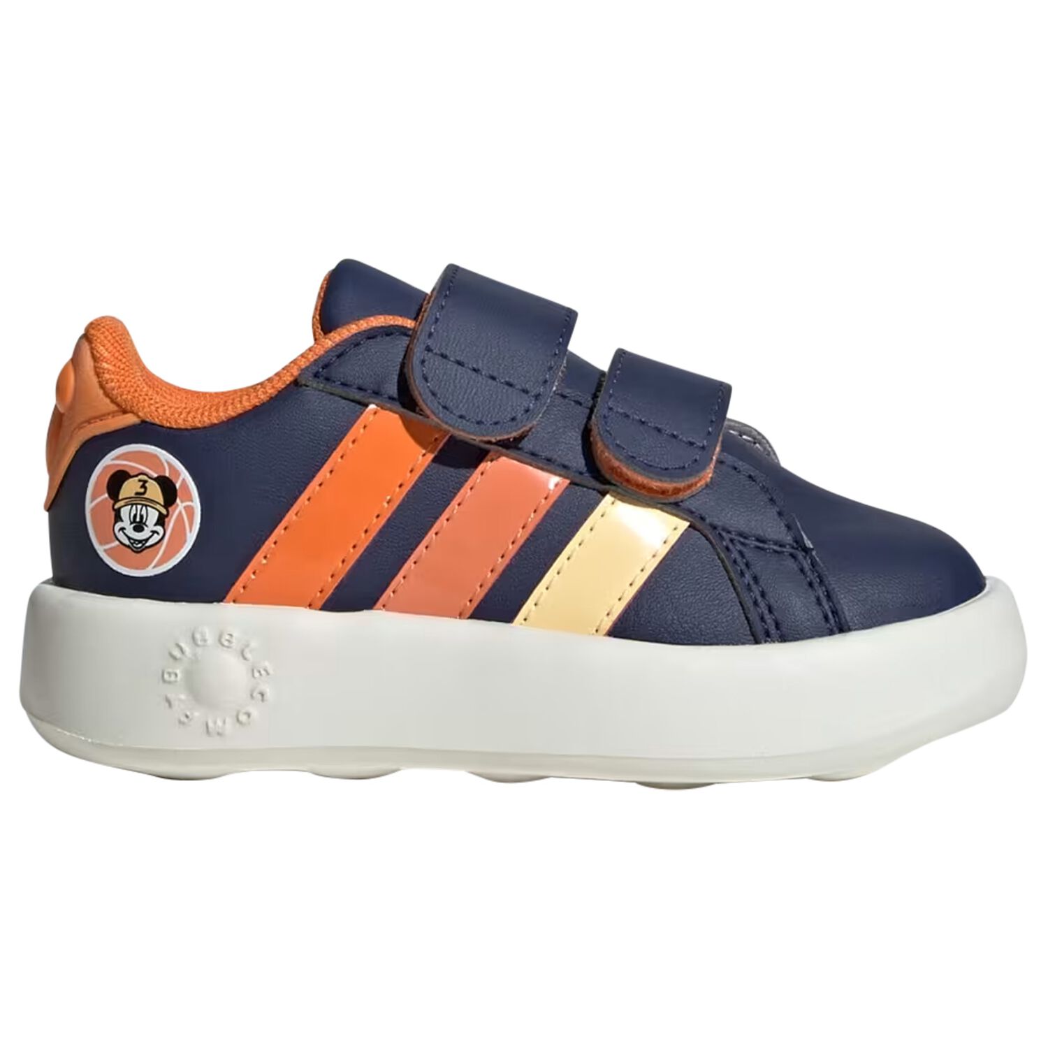 Boys Navy Blue Disney Grand Court Trainers, 1, hi-res