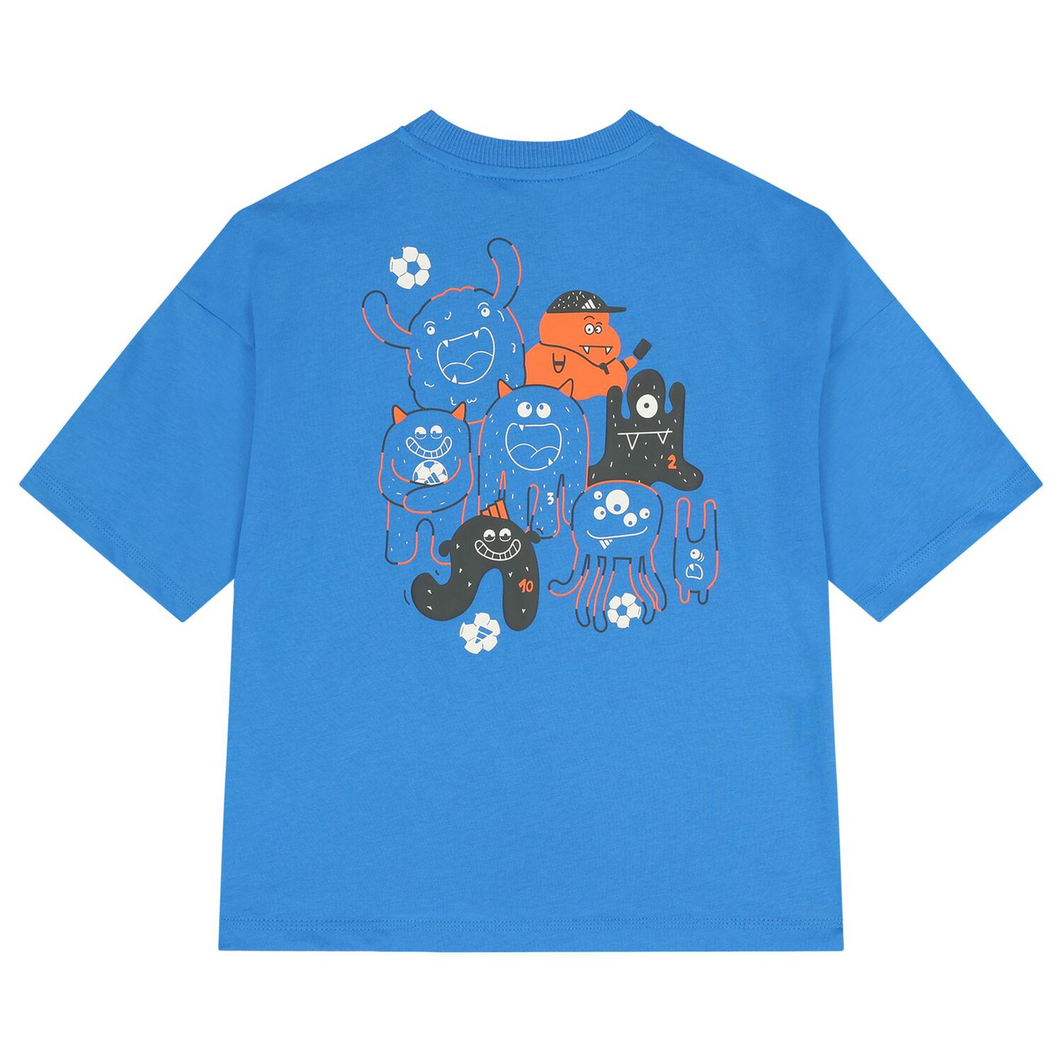 Boys Blue Logo Shorts Set, 1, hi-res