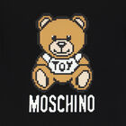 تيشيرت بشعار تيدي باللون الأسود للبنات, 1, hi-res