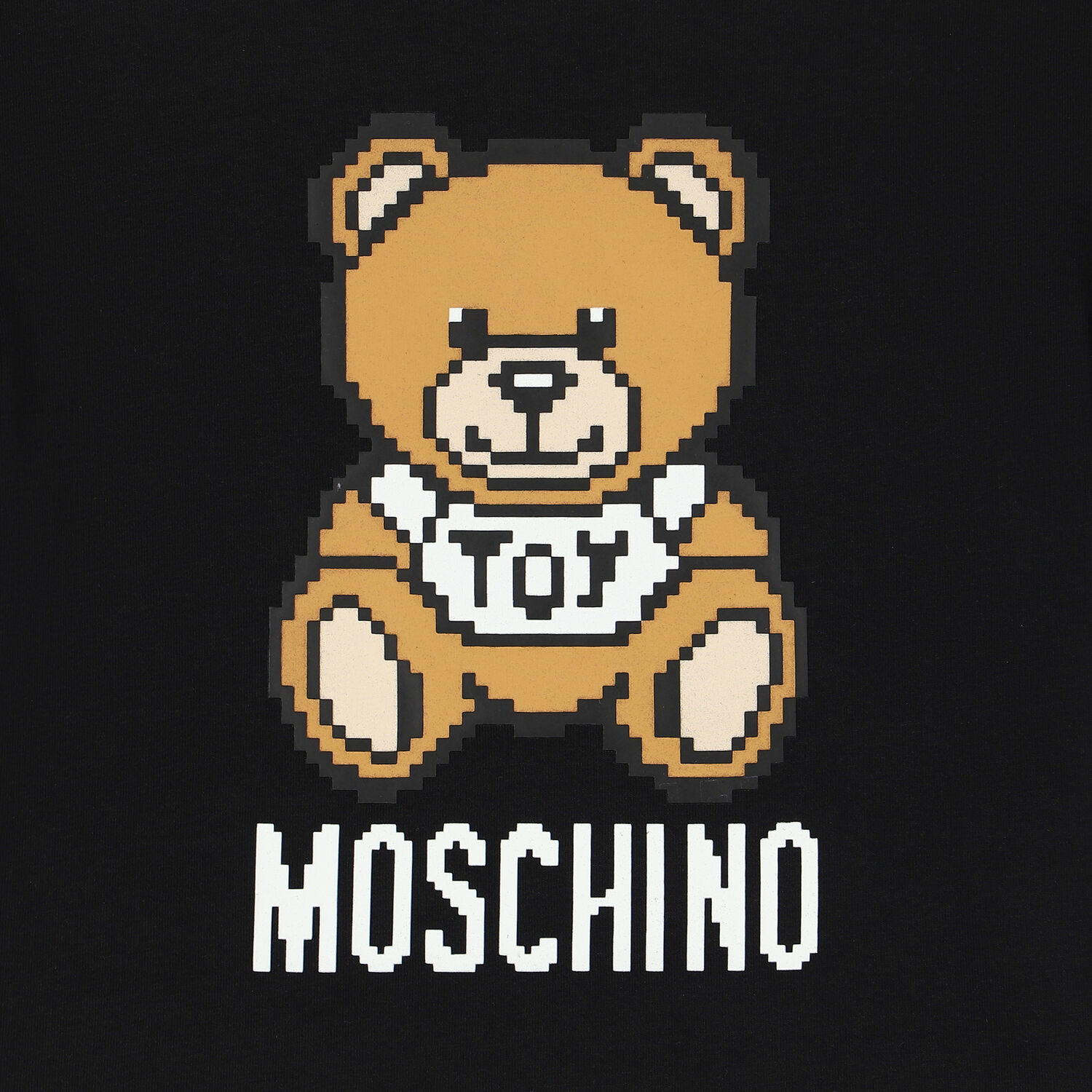 تيشيرت بشعار تيدي باللون الأسود للبنات, 1, hi-res image number null