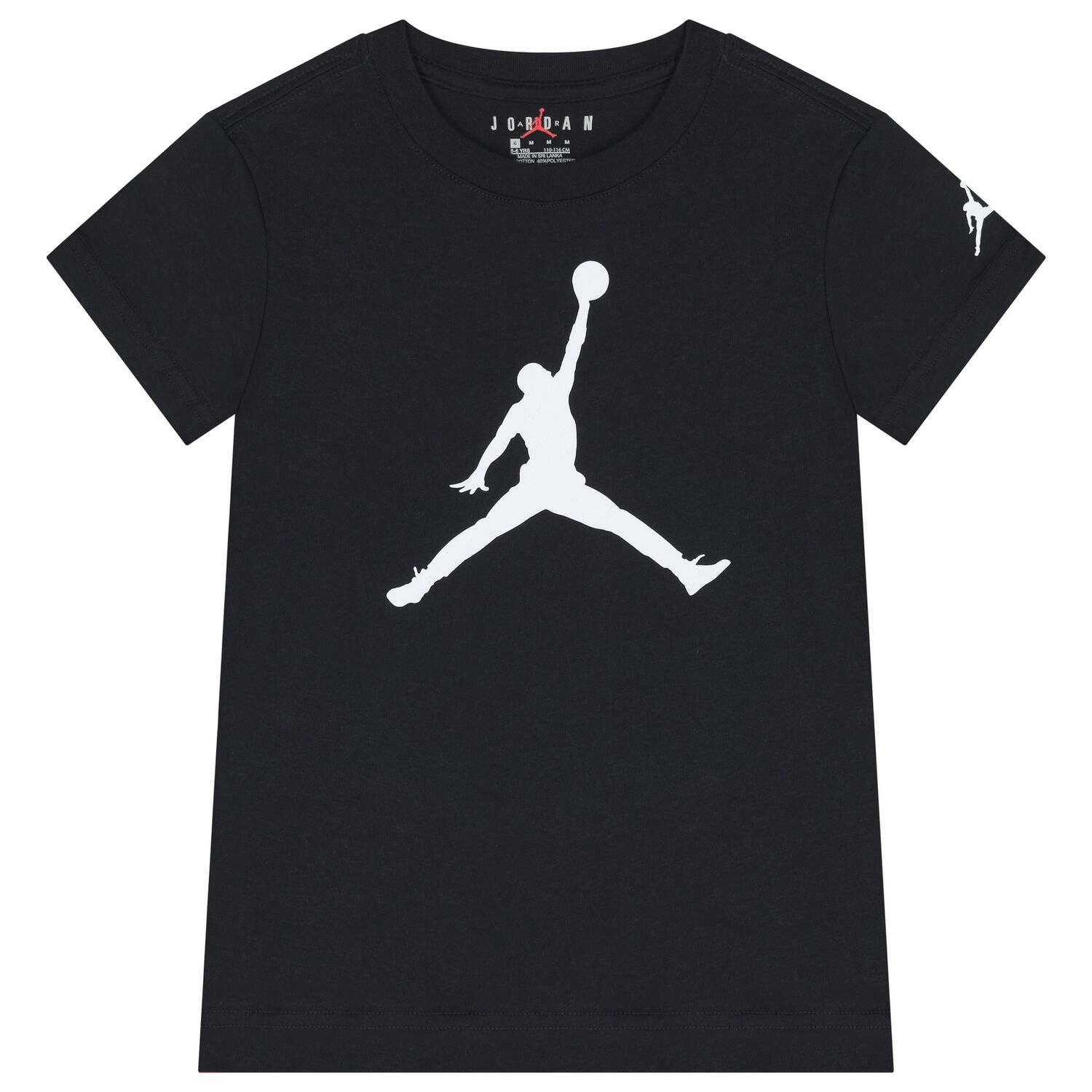 Boys Black Jordan Logo T-Shirt, 1, hi-res
