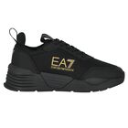 Black Logo Trainers, 1, hi-res