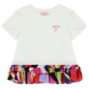 Girls Ivory Logo T-Shirt