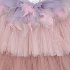Girls Pink & Purple Tiered Tulle Dress, 1, hi-res